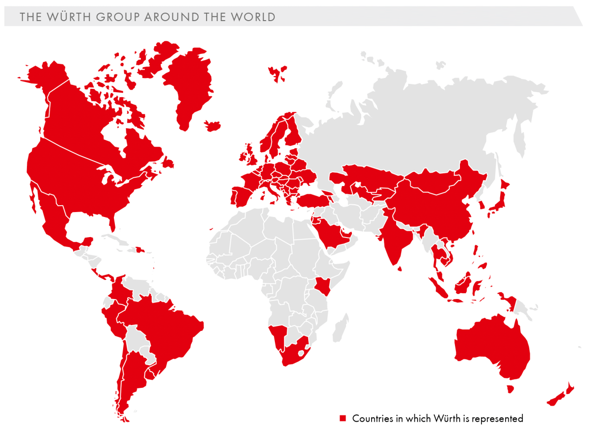 The Würth Group around the World