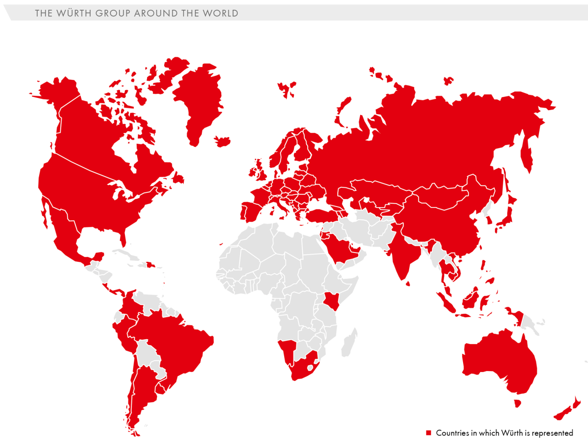 The Würth Group around the World